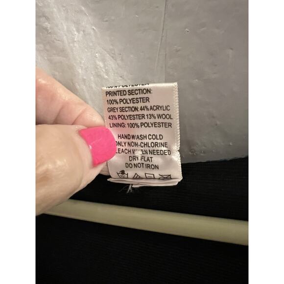 This & That Mixed Media Teal Gray Color Block Top Sz Xl - Picture 6 of 8